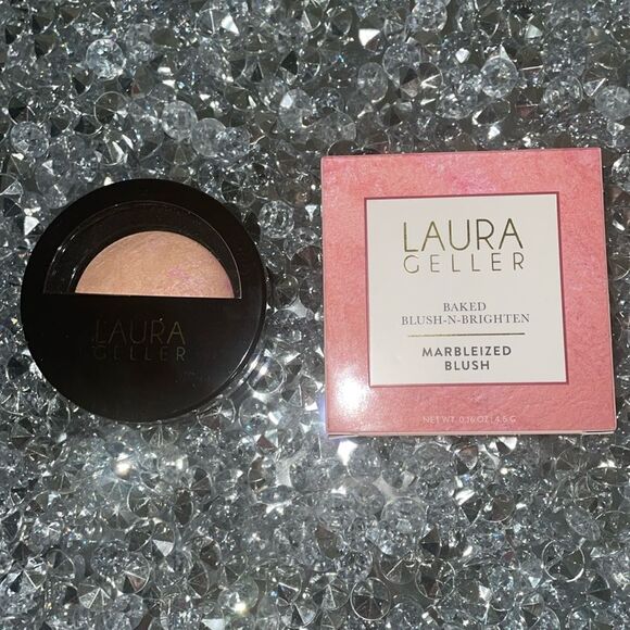 Laura Geller baked blush n bright marbleized blush in ethereal rose color - Picture 2 of 9
